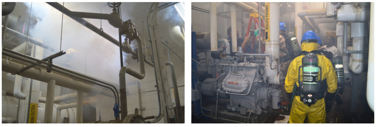 HazMat team on scene. 